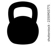 Kettlebell sports tool for weightlifting kettlebell weight symbol