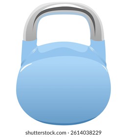 Kettlebell for Strength Training and Fitness. Dumbbell Icon for Gym and Health Illustration