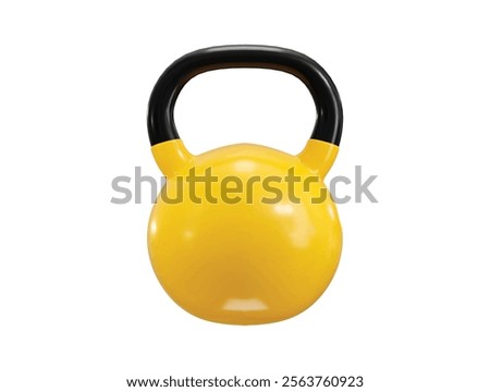 kettlebell strong dumbbell icon 3d render concept of athlete workout equipment icon vector illustration