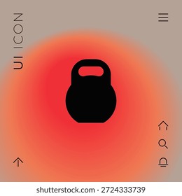 Kettlebell-Symbol. Elemente für Ihr Design