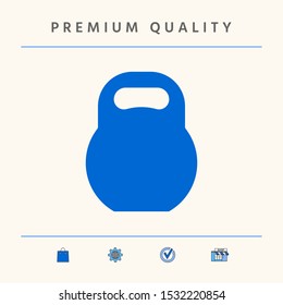 Kettlebell symbol icon. Graphic elements for your design