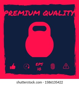 Kettlebell symbol icon. Graphic elements for your design