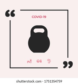 Icono del símbolo Kettlebell. Elementos gráficos para su diseño