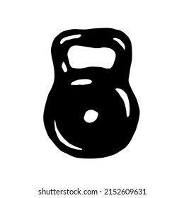 Kettlebell.  Vector clipart. 
Isolated on transparent background