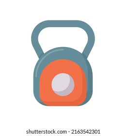Kettlebell vector flat icon for web isolated on white background EPS 10 file