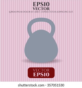 Kettlebell vector icon