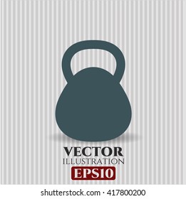 Kettlebell vector icon
