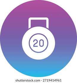 Icono de Vector Kettlebell. Se puede utilizar para aplicaciones de impresión, móviles y de Web.