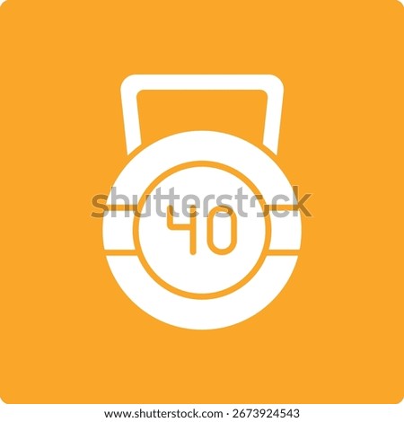 Kettlebell vector icon. Can be used for printing, mobile and web applications.
