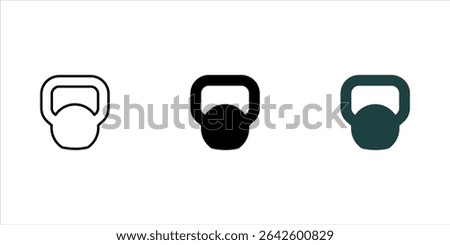 Kettlebell vector icon. Kettlebell icon
Kettle bell Icon design very creative design. 