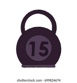 kettlebell vector illustration