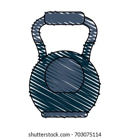 kettlebell vector illustration