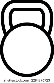 kettlebell Vector illustration on a transparent background.Premium quality symbols.Thin line vector icon for concept and graphic design.