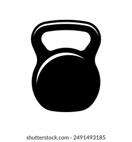 Kettlebell vector isolated on white background.