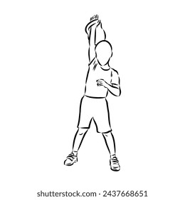 Kettlebell vector sketch icon isolated on background. Hand drawn Kettlebell icon.