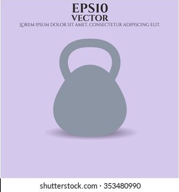 Kettlebell vector symbol