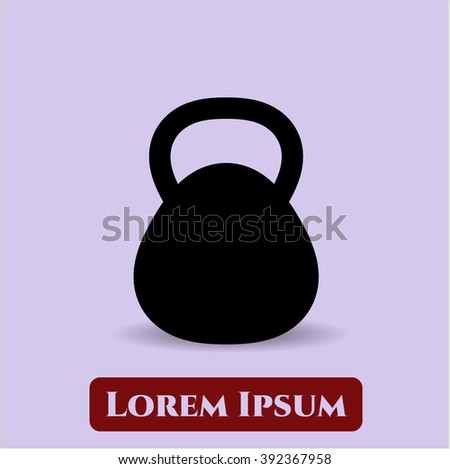 Kettlebell vector symbol