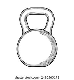 Kettlebell Vector as Transparent EPS File 