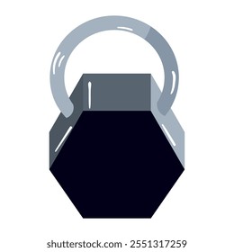 kettlebell weight exercise isolated icon