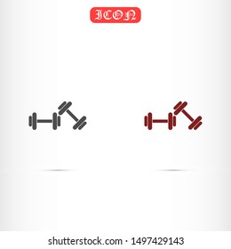 Kettlebell Weight Icon Weight Kettlebell Mass symbol for your web site design Icon. Kettlebell icon, weight vector.Kettlebell scale icon on gray background.