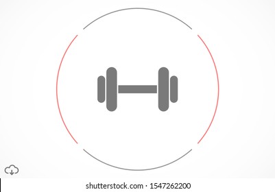 Kettlebell Weight Icon Weight Kettlebell Mass symbol for your web site design Icon. Kettlebell icon, weight vector.Kettlebell scale icon on gray background.