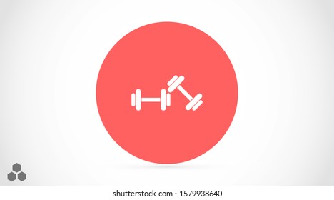 Kettlebell Weight Icon Weight Kettlebell Mass symbol for your web site design Icon. Kettlebell icon, weight vector.Kettlebell scale icon on gray background.