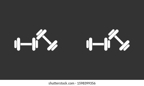Kettlebell Weight Icon Weight Kettlebell Mass symbol for your web site design Icon. Kettlebell icon, weight vector.Kettlebell scale icon on gray background.