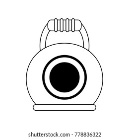 Kettlebell weight isolated
