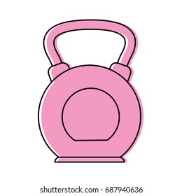 kettlebell weight lifting icon image 