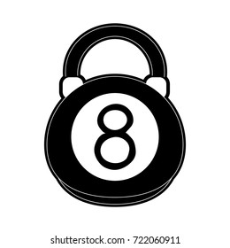 kettlebell weight lifting icon image 