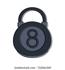 kettlebell weight lifting icon image 