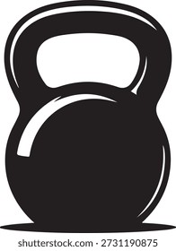 Kettlebell peso silhueta ícone para treinamento de força e exercícios de fitness