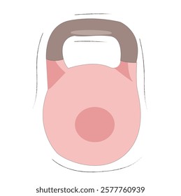 Kettlebell weights. Kettlebell vector icon