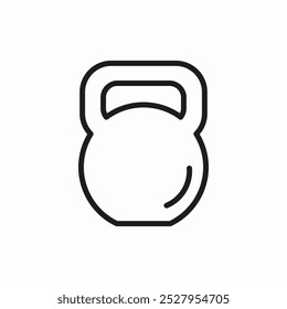 kettlebell weitghkg icon sign vector