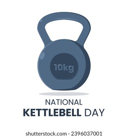 Kettlebell Workout Icon vector illustration suitable for national kettlebell day
