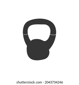 Kettlebells Icon Silhouette Illustration. Bodybuilding Tools Vector Graphic Pictogram Symbol Clip Art. Doodle Sketch Black Sign.