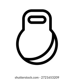 Icono de Kettlebells Ilustración de diseño de símbolo de Vector