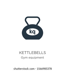 Kettlebells icon vector. Trendy flat kettlebells icon from gym equipment collection isolated on white background. Vector illustration can be used for web and mobile graphic design, logo, eps10