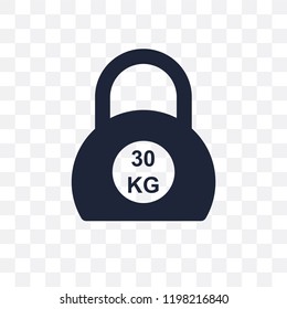Kettlebells transparent icon. Kettlebells symbol design from Gym and fitness collection. Simple element vector illustration on transparent background.