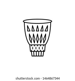 Kettledrum, brazilian carnival icon. Element of Brazilian carnival icon