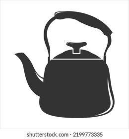 Kettles design illustration. a simpy design with black color