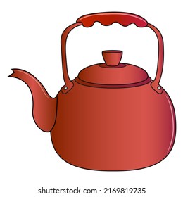 Kettles Illustrationisolated On White Backgroundtop View Stock Vector ...