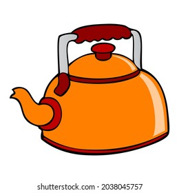 kettles vector illustration,isolated on white background,top view