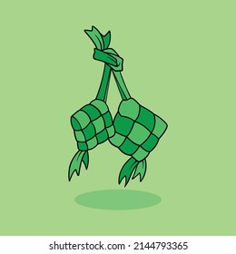 ketupat cartoon for commercial use