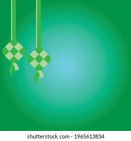 Ketupat eid mubarak Hintergrund Logo-Design Vektorgrafik