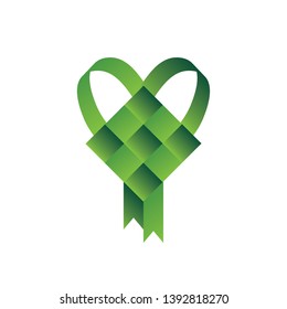 ketupat gradation color sign symbol, vector illustration, eps 10