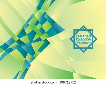 Ketupat graphic for Ramadan