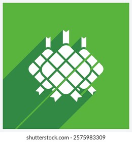 Ketupat Icon Design Illustration With Shadow