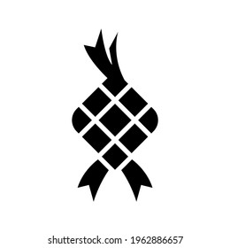 ketupat icon or logo isolated sign symbol vector illustration - high quality black style vector icons
