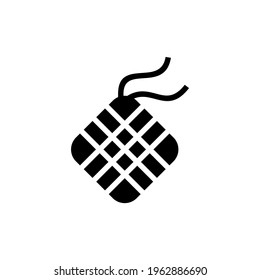 ketupat icon or logo isolated sign symbol vector illustration - high quality black style vector icons
